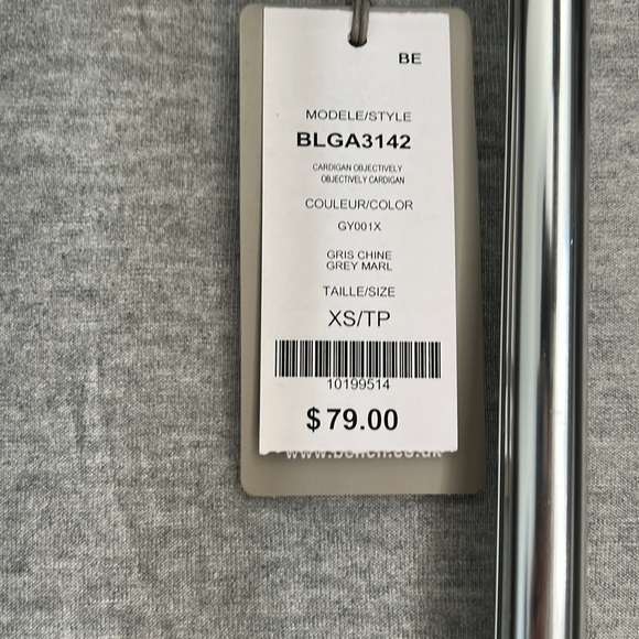 Bench Objectively Cardigan - light grey XS NWT - Picture 3 of 5